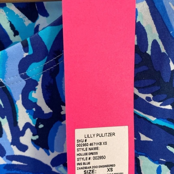 NWT Lilly Pulitzer Hollee Dress Iris Blue XS - Picture 9 of 11